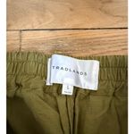 TRADLANDS Paloma Tencel/ Linen Wide Leg Casual Pants in Olive Green Size Large Photo 4