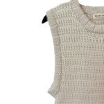 Mirth Small Baby Alpaca Carmel Open Side Knit Sleeveless Sweater Vest Snow Photo 6
