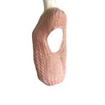 Vintage Donagain Crochet Sweater Vest Womens Size L Pink Rose Boho Romantic Size L Photo 2