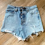 BDG  Urban Outfitters High Rise Jean Shorts Festival Distressed Denim Size 26 27 Photo 0