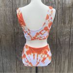 Zaful Knot Scoop Neck Orange Tie Dye 2 Piece Bikini Set Size M Photo 6