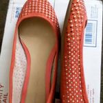 Antonio Melani REDUCED! Orange studded flats Sz 9m Photo 0