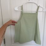 Madewell EUC | women’s light green ribbed textured high neck tank top XS Photo 4