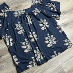 Lucky Brand 🌿  Navy Floral Top – Size XXL Photo 9