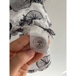 Crafted by Mahogany Pajama Set Womens Large Bike Print Shorts Novelty Lounge White Photo 3