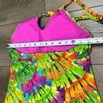Trina Turk Polynesian Palms Two Piece Tankini Hipster Bottoms Multicolor *Size 8 Photo 13