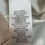 Sandra Darren Dress Womens 6P Neutral Colorblock Embroidered Sleeveless Sheath Photo 6