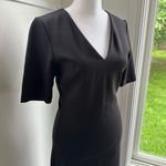 White House | Black Market WHBM Aura Collection Black Sheath Sculpt Fitted Cocktail Career Dress Sz 2 Photo 6