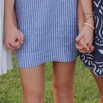 Madewell One Shoulder Blue/White Dress Photo 0