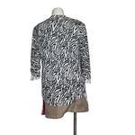 Chico's  Sweater Top Black White Cardigan 2 Pieces Size 0 Small Photo 1