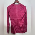 Lululemon  Swiftly Tech Long Sleeve Pink Striped Size 10 Photo 1