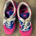 New Balance  574 Pink and Blue Sneakers women’s 6.5 Photo 1