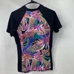 Hurley  Palm Paradise Short Sleeve Rash Guard Floral UPF 50+ Shirt Photo 3