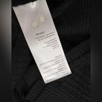 Free People  Leo OverSized boxy waffle knit Henley Top long sleeve Black S Photo 6