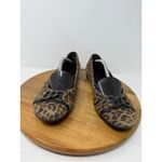 Mephisto Leopard Print Ballet Flats Women Size 9 Genuine Leather Slip On Shoes Brown Photo 3