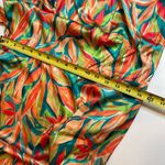 Nicole Miller  Tropical One Shoulder Maxi Front Slit Dress Fancy Belted 8 Satin Photo 8