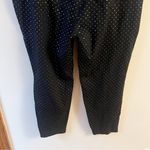 Talbots Black Skinny Dress Pants Metallic Silver Floral Printed Size 22W NEW Photo 7