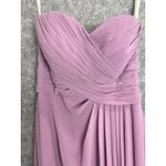 Azazie Lavender Strapless Chiffon Gown Sweetheart Bodice Bridesmaid 4 - 6 Photo 3