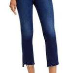 Mother Jeans Women 26 Blue Denim Night Tripper‎ The Insider Crop Fray Streetwear Photo 0