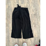 Caslon  Women's Black Drawstring Wide Leg Linen Blend Pants Size XS Photo 5