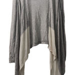 The Limited  Draped Cardigan Open Front Lightweight Gray Cream Size M‎ Photo 0