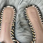 Betsey Johnson EUC Turquoise and Pink Bow Slides sz 6 Photo 2