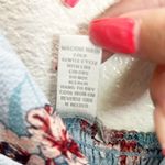 Charlotte Russe Blue Floral Bow Tank Top Keyhole Front Summer Mini Dress Photo 5