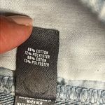 Aerie  Distressed Raw Hem Pull on Mini Light Wash Denim Shorts Size Small Photo 4