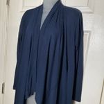 Splendid  Women's Jersey Wrap Cardigan Open Wrap Lightweight Stretch Medium Blue Photo 2