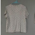 Rene Rofe Sleepwear Short Sleeve Shirt With Shorts Set Size Large Gray Photo 4