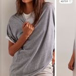 We The Free NEW Free People  Nina Tee - Heather grey - Large, XL Photo 2