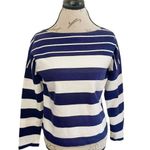 J.Crew  Blouse Coastal Minimalist Striped Top Long Sleeve Nautical yacht Sz XS Photo 4
