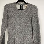 Isabel Marant Etoile  Grey Marled Knit Long Sleeve Mini Dress Womens 2 Preppy Photo 1