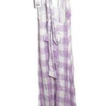 Sundress Serena One Shoulder Dress Gingham Lavender Hi Photo 3