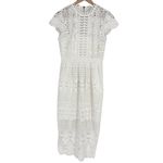 Ted Baker  London Emelia Lace Eyelet Tulip Dress Women’s Size 2 in White - EUC! Photo 3