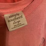 Simply Southern Peach colored T-shirt Photo 2