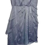 Adrianna Papell Dress Womens 6 Fairy Sleeveless Tiered V Neck Iridescent Purple Photo 11