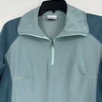 Columbia Glacial Fleece III Pullover Teal Blue Colorblock 1/4 Zip Womens Size M Photo 1