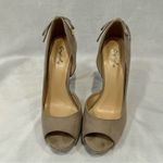 Qupid  mocha tan lace up bow back 6” heels size 8 Photo 3