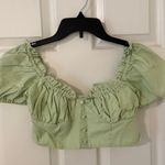 Green Crop Top Size 8 Photo 0