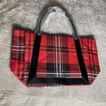 Victoria's Secret New   Red Plaid Holiday Tote Bag Christmas 2021 Large Travel Photo 6