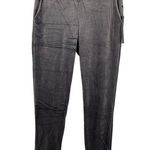 House of Harlow NWT 1960 Gray Velour Fleece Pants Pockets Elastic Waist Sz SMALL Photo 0