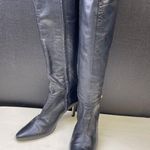 Nine West Women's Black Leather Boots/Shoes Heel 3" Size 8.5B SKU 5884 Photo 0