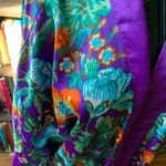 Victoria's Secret Victoria’s Secret vintage gold label purple floral satiny size 14 robe Photo 1