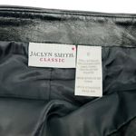 Jaclyn Smith  100% Black Leather Pencil Skirt Womens 6 Photo 3