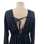 Cinq a Sept Destiny Mini Dress Navy Blue Long Sleeve Bubble Hem Size Medium Photo 10