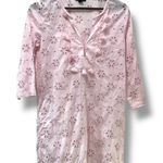 J.Crew  Pink Eyelet Tassel Tunic Dress XS‎ Boho Beach Cover Up Embroidered Cotton Photo 0