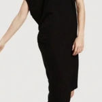 Kit and Ace Drape Wave Navy Blue Asymmetric T Photo 0