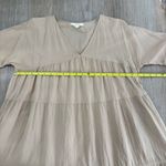 Grade & Gather Dress Womens Size Small Anthropologie Baby Doll Mini Tan Dress Photo 4