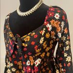 Patrons of Peace Floral Black Blouse with Multicolor Accents Photo 1